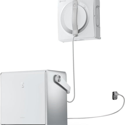 ECOVACS WINBOT ‎W2 PRO Omni Window Cleaning Robot with 6-in-1 Multifunctional Station, Charging in Operation, 3-Nozzle Spray Head, 12-Stage Protection, Win-SLAM 4.0 Path Planning, White