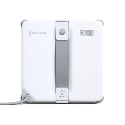 ECOVACS Winbot Mini Window Cleaning Robot Compact Design Double Nozzles with Ultrasonic Atomisation, 9 Level Protection System, Intelligent Path Planning, 4 Cleaning Modes, Non-Slip System, White