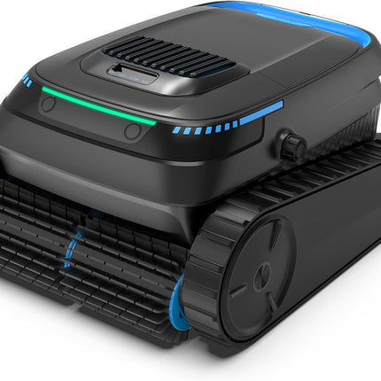 PC10 Pool Robot Floor and Wall, Waterline, 18927LPH Power Cleaner | (2026 Upgrade) Pool Vacuum Cleaner Battery Wireless, Intelligent Navigation, Pool Cleaner for Pools up to 170 ㎡, Black