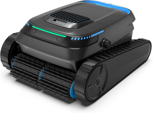 PC10 Pool Robot Floor and Wall, Waterline, 18927LPH Power Cleaner | (2026 Upgrade) Pool Vacuum Cleaner Battery Wireless, Intelligent Navigation, Pool Cleaner for Pools up to 170 ㎡, Black