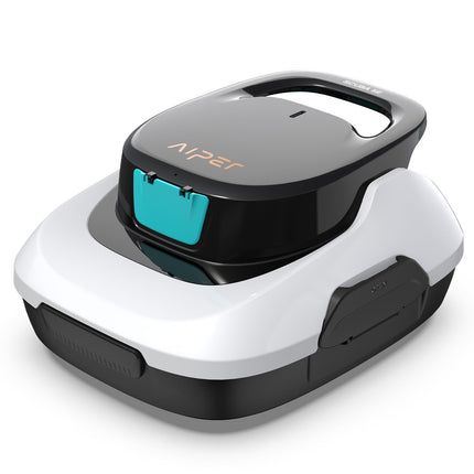 AIPER Pool Robot, Cordless Pool Vacuum Cleaner, 90-Min Runtime, Automatic Cleaning with Self-Parking Function, Compact and Lightweight Pool Cleaner, Ideal for Above-Ground Pools
