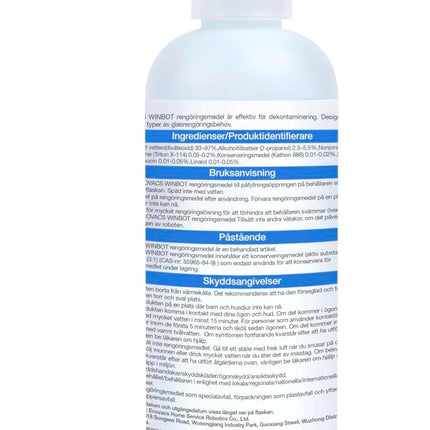 ECOVACS 230 ml Cleaning Solution for Winbot W1 Pro, W2, W2 OMINI, W2 PRO, W2 PRO OMNI, WINBOT MINI, W2S, W2S OMNI Window Cleaning Robot Original Accessories
