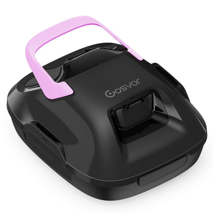 Gosvor Pool Vacuum Cleaner Battery with 90 Minutes Running Time, 3.4 kg Lightweight Pool Robot, Easy to Use, Self-Parking Function, 6600 LPH Strong Pool Cleaner with Double Motor, Ideal for Flat Floor up to 80 m²