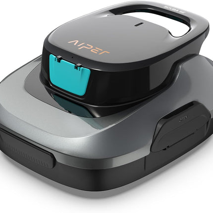 AIPER Pool Robot, Cordless Pool Vacuum Cleaner, 90-Min Runtime, Automatic Cleaning with Self-Parking Function, Compact and Lightweight Pool Cleaner, Ideal for Above-Ground Pools