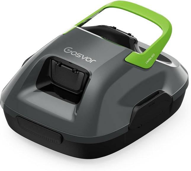 (Upgrade) Gosvor Pool Robot Battery, Up to 7200 LPH Efficient Cleaning with Power Clean Mode, Up to 90 Minutes, 3.4 kg Lightweight, Easy to Use & Maintenance, Pool Vacuum Cleaner for Flat Floors up to 80 m², Green