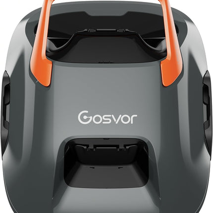 (Upgraded) Gosvor Pool Robot, Automatic Pool Cleaner with Double Motor, Up to 90 Minutes Operating Time, User-Friendly, 3.4 kg Lightweight, Wireless Pool Vacuum Cleaner, Ideal for Flat Pools up to 80