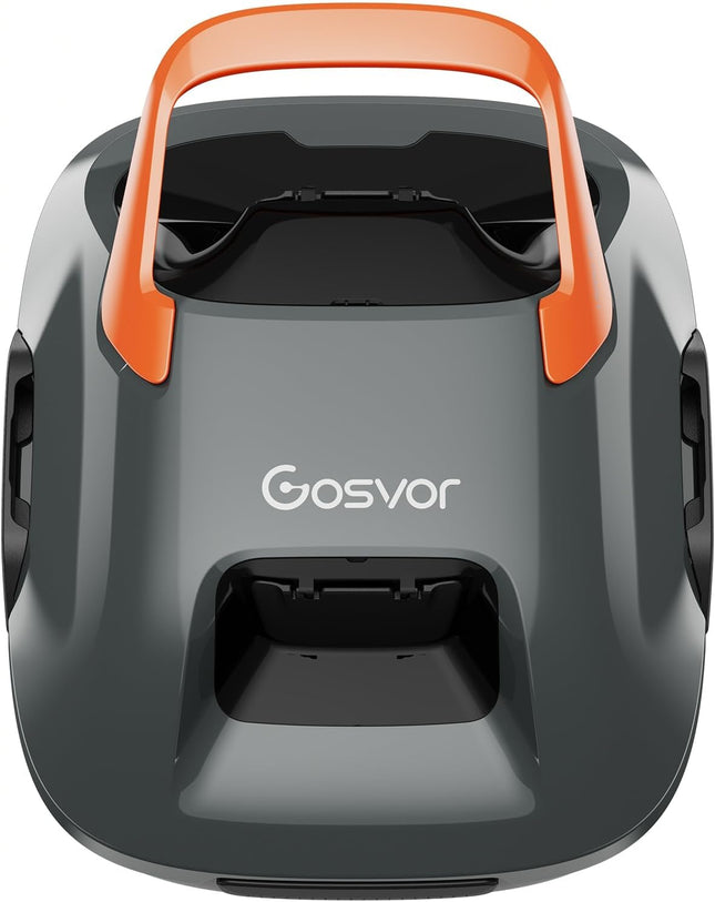 (Upgraded) Gosvor Pool Robot, Automatic Pool Cleaner with Double Motor, Up to 90 Minutes Operating Time, User-Friendly, 3.4 kg Lightweight, Wireless Pool Vacuum Cleaner, Ideal for Flat Pools up to 80
