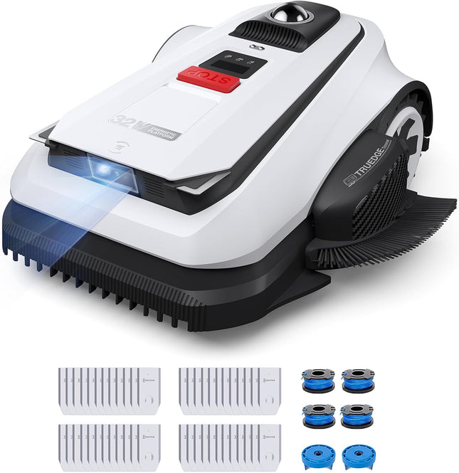 ECOVACS GOAT A1600 LiDAR PRO Care Kit Robotic Lawnmower without Boundary Cable, 1,600 m², 360° Dual LiDAR Navigation, Automatic Mapping, AI 3D Obstacle Avoidance, Super Fast Charging, 50% Incline