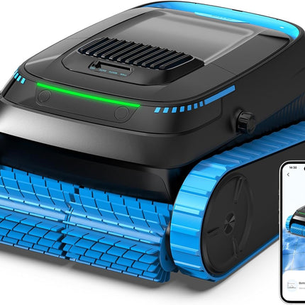PC20 Pool Robot Floor and Wall, Waterline, App Control | Intelligent navigation, 18927LPH powerful, pool vacuum cleaner for pools up to 170㎡