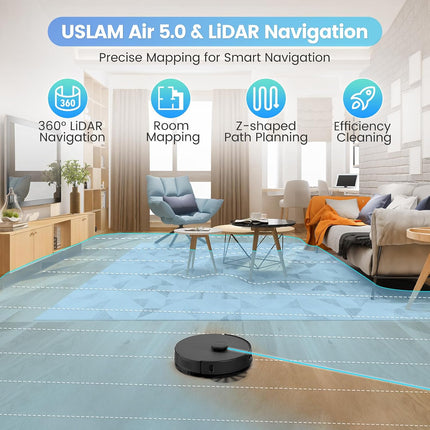 T30+ Robot Vacuum Cleaner with Suction Station 3.5 L