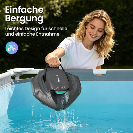 AIPER Seagull 800B Pool Robot Battery | 90 minutes. Runtime, intelligent self-parking function, LED display, for above-ground pools up to 80 m²