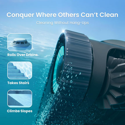 (2026 Upgrade) Aiper Scuba S1 Pool Robot, Individual Weekly Cleaning Plan, 270 Minute Running Time, Waterline Cleaning, App & OTA, Smart Navigation with 11 High-Precision Sensors for Recessed Pool