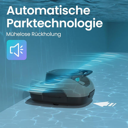AIPER Pool Robot, Cordless Pool Vacuum Cleaner, 90-Min Runtime, Automatic Cleaning with Self-Parking Function, Compact and Lightweight Pool Cleaner, Ideal for Above-Ground Pools