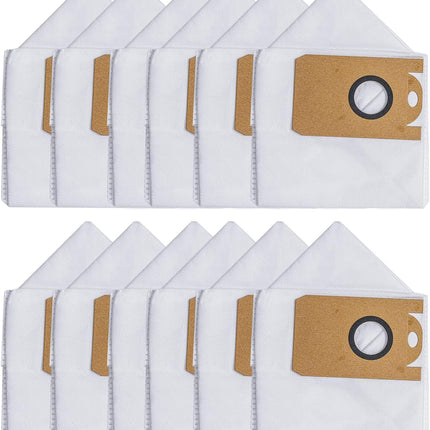 Vacuum Cleaner Bags for E10+ Robot Vacuum Cleaner with Suction Station (Pack of 12)