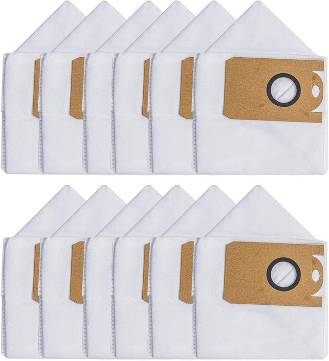 Vacuum Cleaner Bags for E10+ Robot Vacuum Cleaner with Suction Station (Pack of 12)