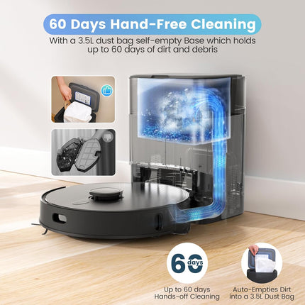 T30+ Robot Vacuum Cleaner with Suction Station 3.5 L