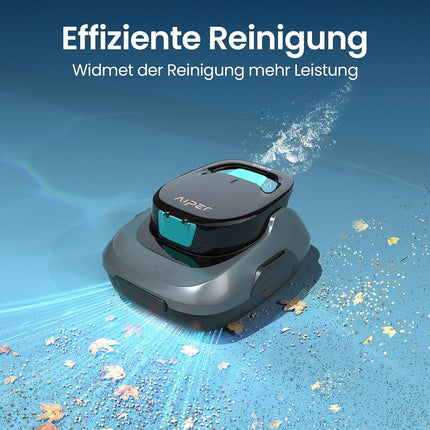 AIPER Pool Robot Wireless Pool Vacuum Cleaner with 90 Minutes Running Time Intelligent Car Parking Plus Lightweight Design Ideal for Floor Pools up to 80 m²
