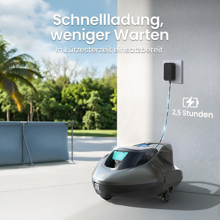 AIPER Seagull SE + EcoSurfer S2 - Wireless Pool Cleaner & Solar Skimmer Bundle for Automatic Pool Care