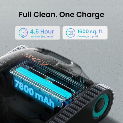 (2026 Upgrade) Aiper Scuba S1 Pool Robot, Individual Weekly Cleaning Plan, 270 Minute Running Time, Waterline Cleaning, App & OTA, Smart Navigation with 11 High-Precision Sensors for Recessed Pool