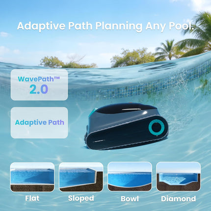 (2026 Upgrade) Aiper Scuba S1 Pool Robot, Individual Weekly Cleaning Plan, 270 Minute Running Time, Waterline Cleaning, App & OTA, Smart Navigation with 11 High-Precision Sensors for Recessed Pool