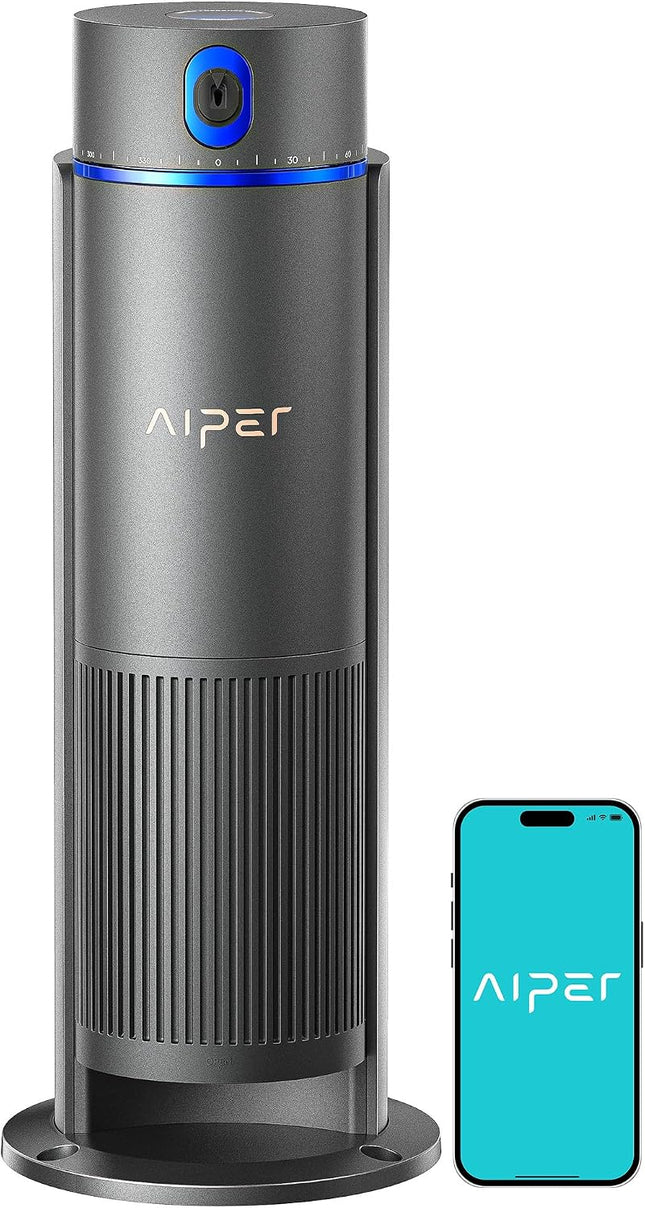 Aiper IrriSense 2 Smartes Bewässerungssystem, Mehrzonen-Bewässerungsgerät mit App-Steuerung, intelligenter Zeitplanung und Regensensor für Rasenflächen bis 446 m²