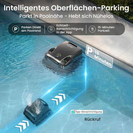 AIPER Scuba X1 Pro Max Pool Robot Floor and Wall, 360° Mapping, Adaptive Route Planning, Water Line, 32000 LPH Power, All-in-One Pool Cleaner Battery for All Recessed Pools up to 300 ㎡