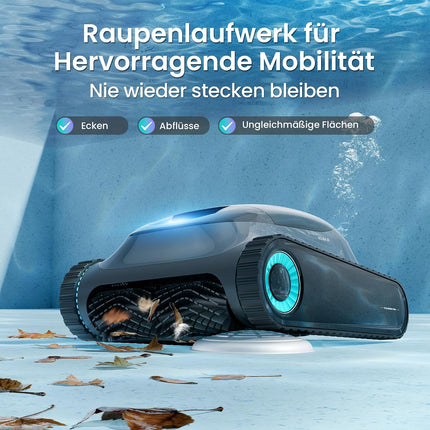 (2026 upgrade) AIPER Scuba S1 pool robot floor and wall, waterline cleaning, double filtration, 270 min runtime, intelligent navigation, app control and OTA updates for built-in and above-ground pools