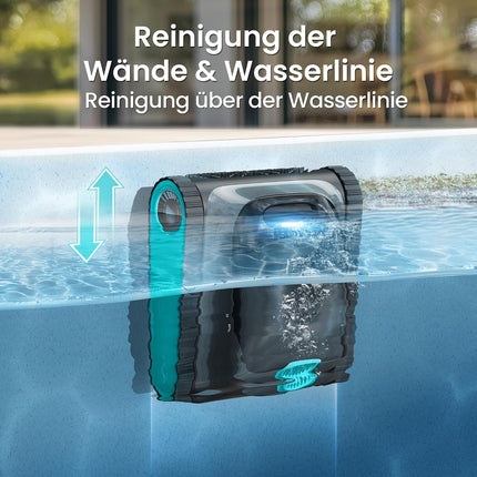 (2026 upgrade) AIPER Scuba S1 pool robot floor and wall, waterline cleaning, double filtration, 270 min runtime, intelligent navigation, app control and OTA updates for built-in and above-ground pools