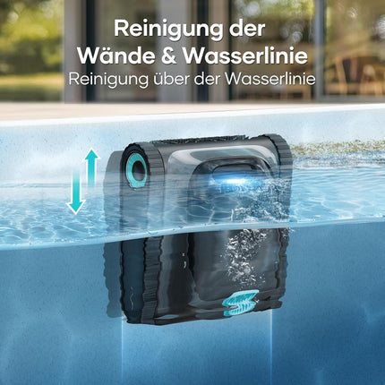 (2026 upgrade) AIPER Scuba S1 pool robot floor and wall, waterline cleaning, double filtration, 270 min runtime, intelligent navigation, app control and OTA updates for built-in and above-ground pools