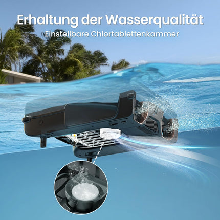 AIPER Experts Duo - Scuba V3 Pool Robot with AI Vision, Wireless & EcoSurfer S2 Solar Pool Skimmer, 360° Complete Cleaning (Floor to Surface), Smart Parking, App Control & OTA Updates
