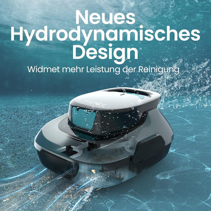 AIPER Pool Robot, Cordless Pool Vacuum Cleaner, 90-Min Runtime, Automatic Cleaning with Self-Parking Function, Compact and Lightweight Pool Cleaner, Ideal for Above-Ground Pools