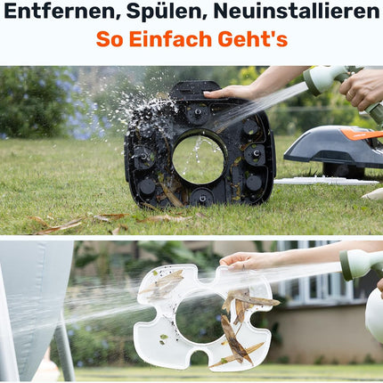 (Upgraded) Gosvor Pool Robot, Automatic Pool Cleaner with Double Motor, Up to 90 Minutes Operating Time, User-Friendly, 3.4 kg Lightweight, Wireless Pool Vacuum Cleaner, Ideal for Flat Pools up to 80
