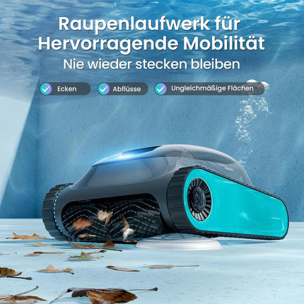 (2026 upgrade) AIPER Scuba S1 pool robot floor and wall, waterline cleaning, double filtration, 270 min runtime, intelligent navigation, app control and OTA updates for built-in and above-ground pools