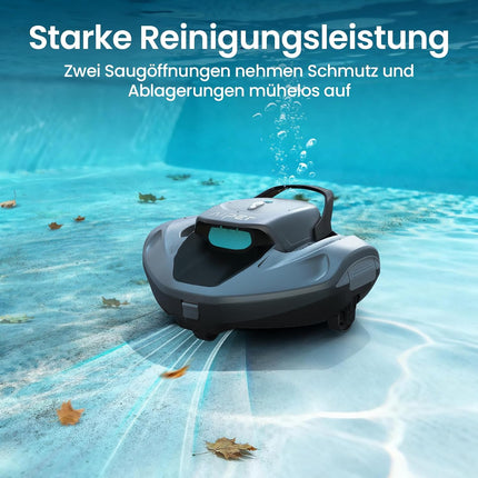 AIPER Seagull 800B Pool Robot Battery | 90 minutes. Runtime, intelligent self-parking function, LED display, for above-ground pools up to 80 m²